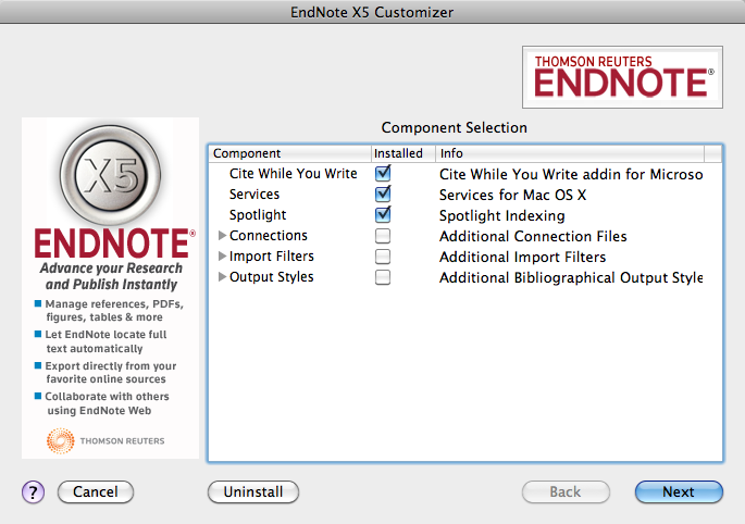 install endnote from command line